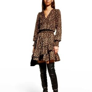 MICHAEL KORS  Nubian Julia Leopard-Print Dress